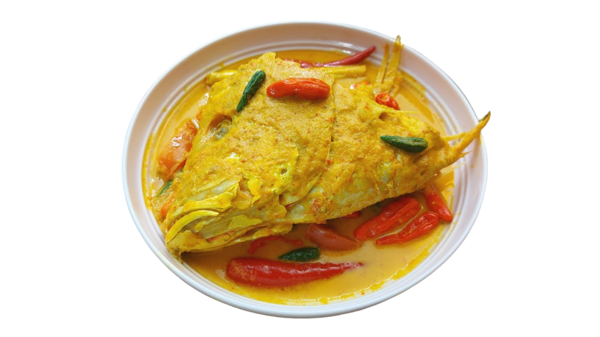 Menu special gulai kepala ikan nila merah yang lezat